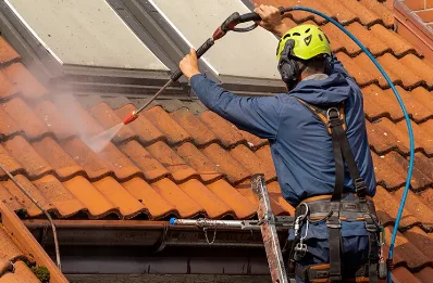 Démoussage et hydrofuge de toiture à Dinéault